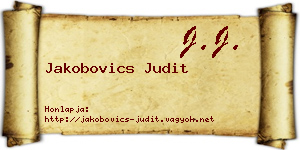 Jakobovics Judit névjegykártya