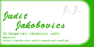 judit jakobovics business card
